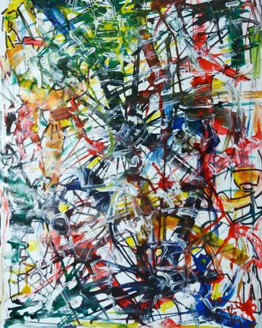 Original Abstract Expressionism Abstract Drawings by Bob Usoroh
