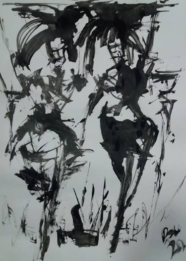 Print of Expressionism People Drawings by Bob Usoroh