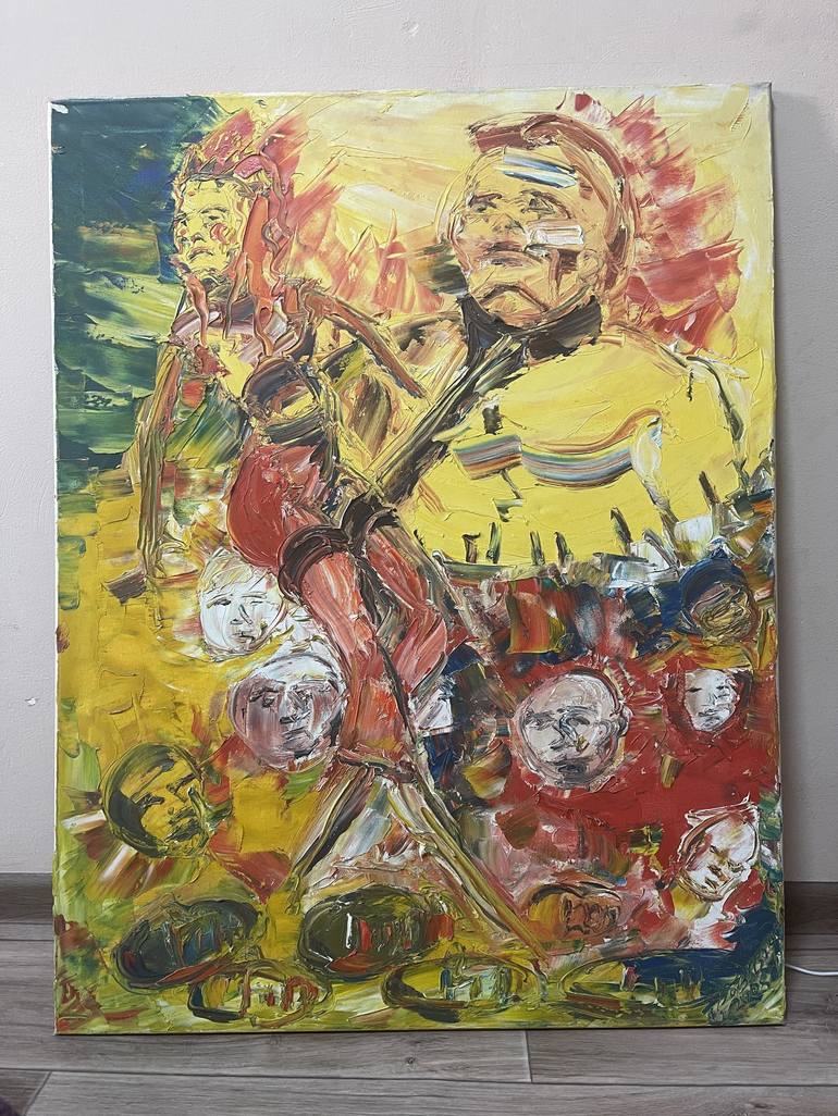 Original Expressionism Celebrity Painting by Bob Usoroh