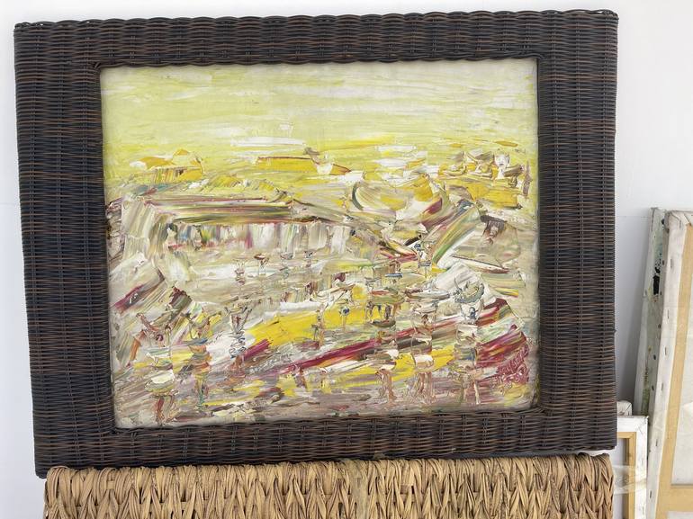 Original Expressionism Landscape Painting by Bob Usoroh