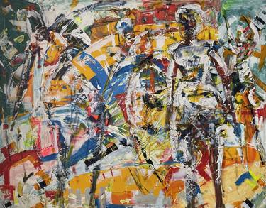 Original Expressionism Music Paintings by Bob Usoroh