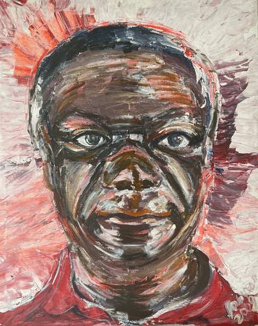 Original Expressionism Portrait Paintings by Bob Usoroh