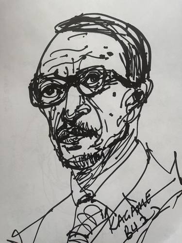 Original Expressionism People Drawings by Bob Usoroh