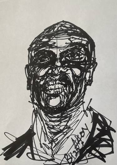 Original Expressionism People Drawings by Bob Usoroh