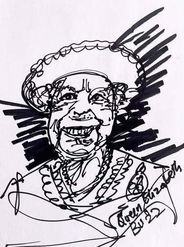 Original Expressionism People Drawings by Bob Usoroh