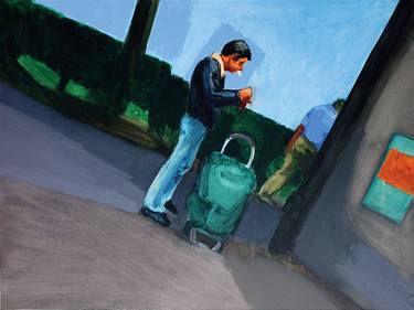 Original Street Art Men Painting by Marcin Kędzierski