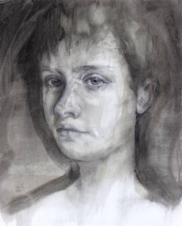 Original Figurative Portrait Drawings by Dianne Albin