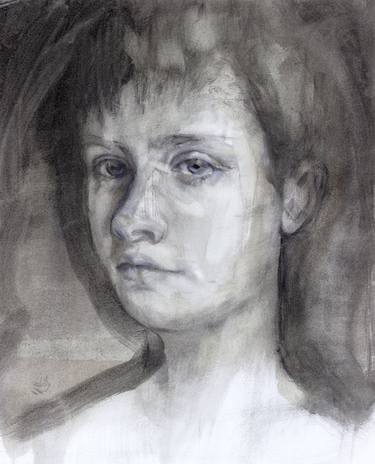 Original Portrait Drawing by Dianne Albin