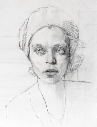 Original Figurative Portrait Drawings by Dianne Albin