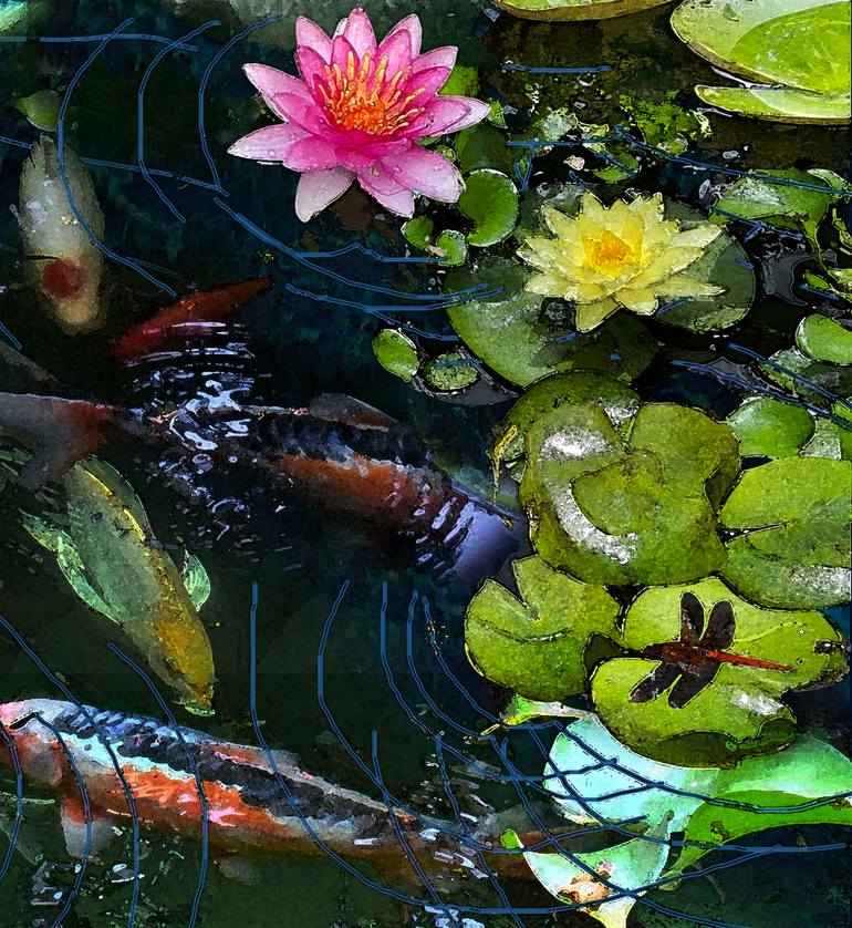 Original Contemporary Nature Mixed Media by Dan Terry