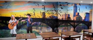 Embassy Suites "Austin Bat Bridge & Live Music" mural thumb