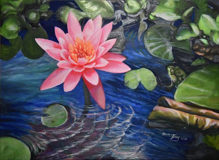 Print of Contemporary Floral Paintings by Dan Terry