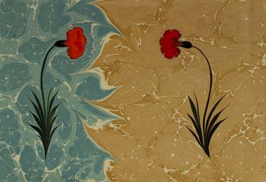 Print of Folk Floral Paintings by Mukadder Kavas Sanatının Elçisi