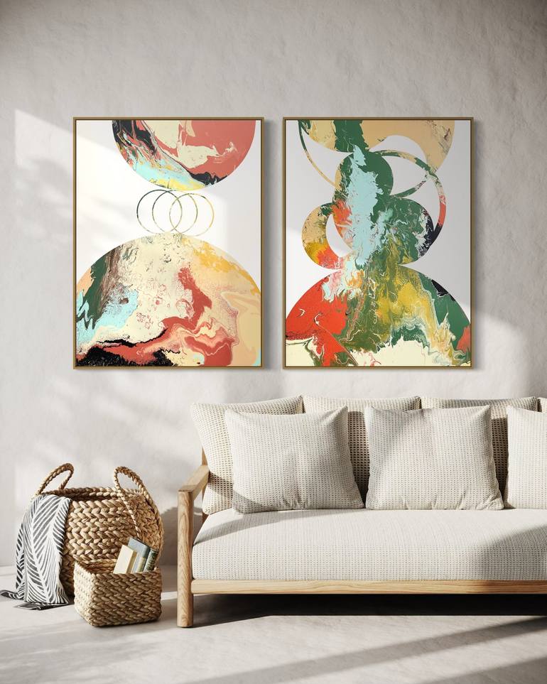 Original Abstract Painting by Eleni Pratsi