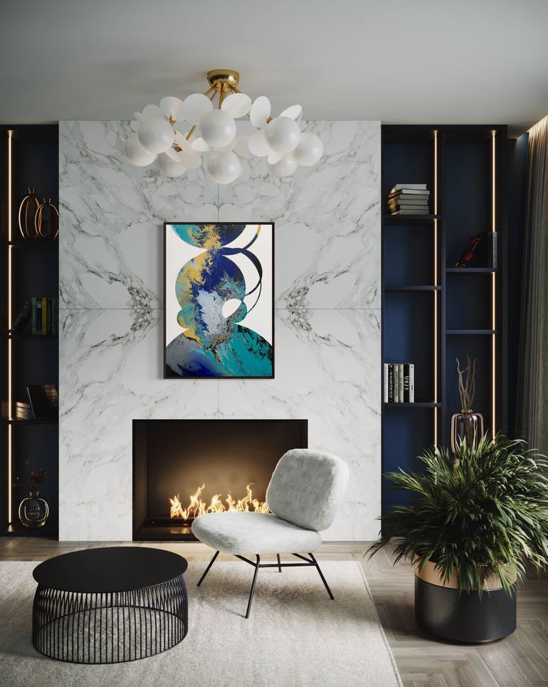 Original Abstract Painting by Eleni Pratsi