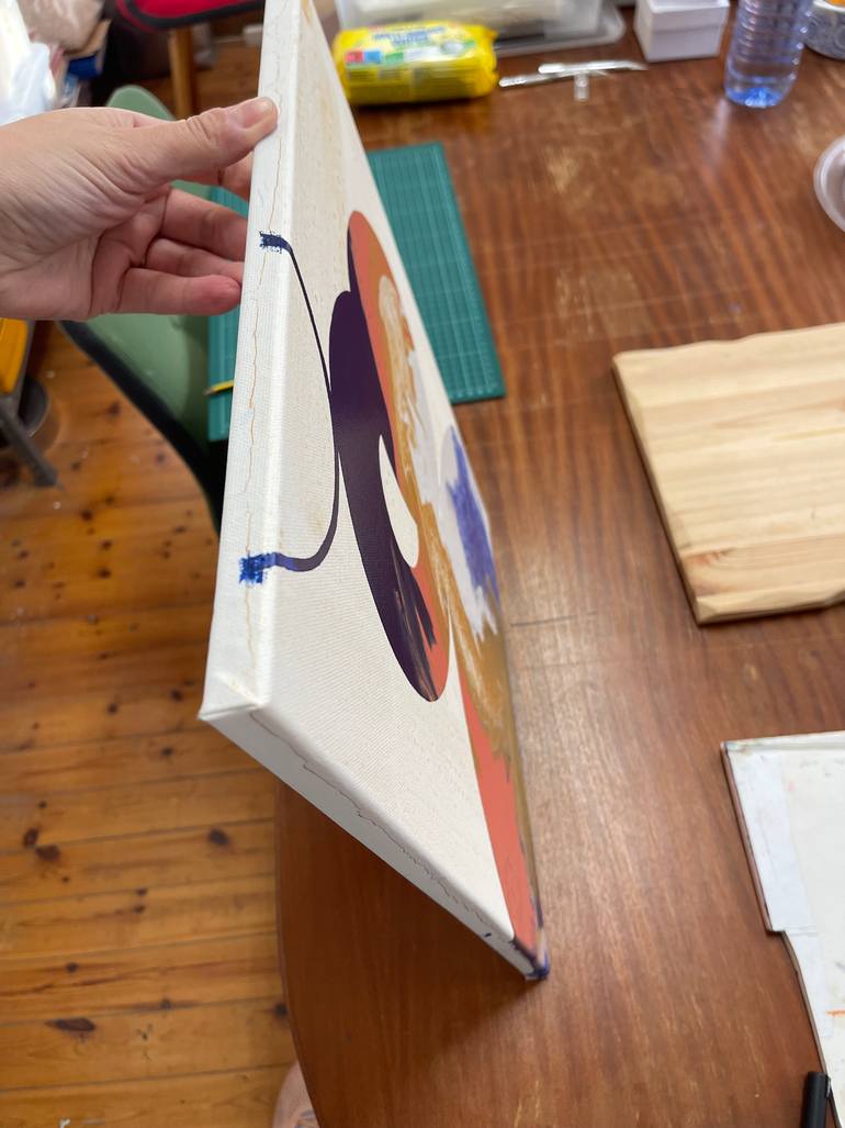 Original Abstract Expressionism Abstract Painting by Eleni Pratsi