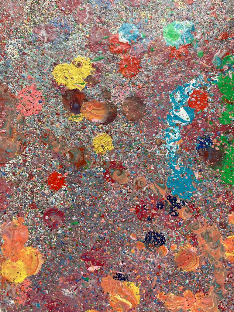 Original Abstract Expressionism Abstract Painting by Eleni Pratsi