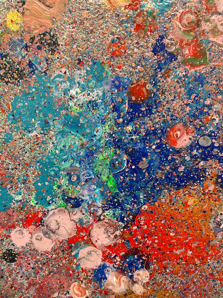 Original Abstract Expressionism Abstract Painting by Eleni Pratsi