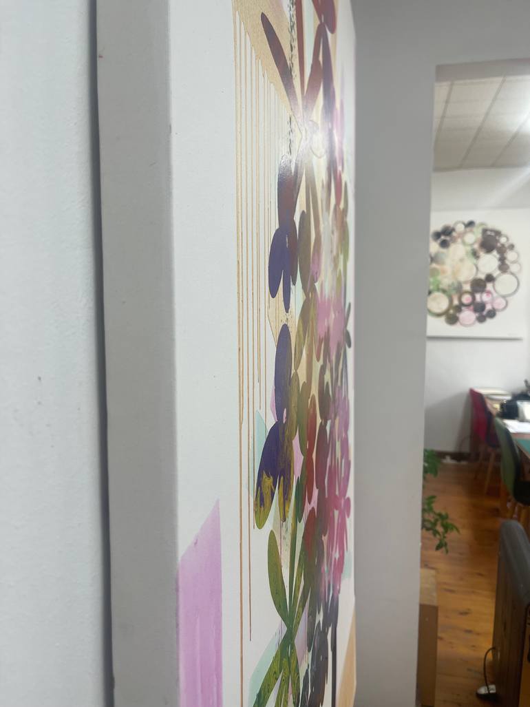 Original Abstract Floral Painting by Eleni Pratsi