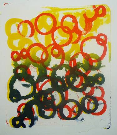 Original Abstract Printmaking by Eleni Pratsi