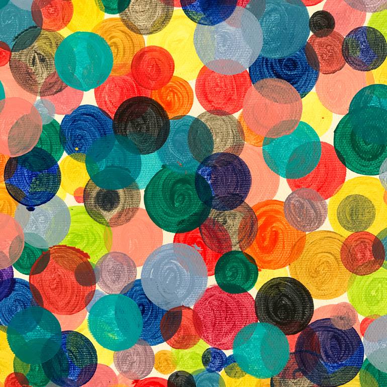 Circles explosion Painting by Eleni Pratsi | Saatchi Art