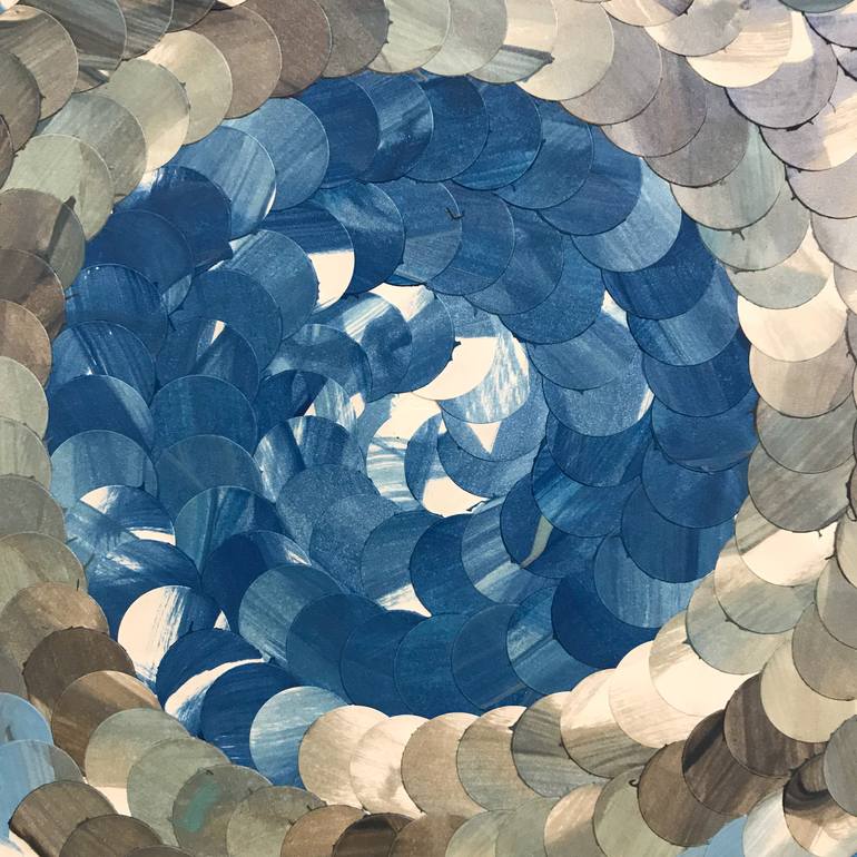 Original Abstract Expressionism Abstract Collage by Eleni Pratsi