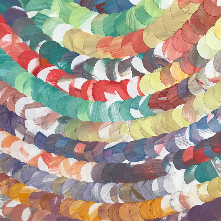 Original Abstract Expressionism Abstract Collage by Eleni Pratsi