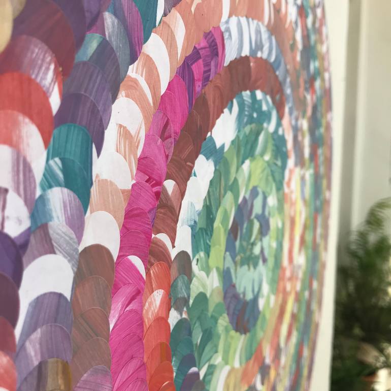 Original Abstract Expressionism Abstract Collage by Eleni Pratsi