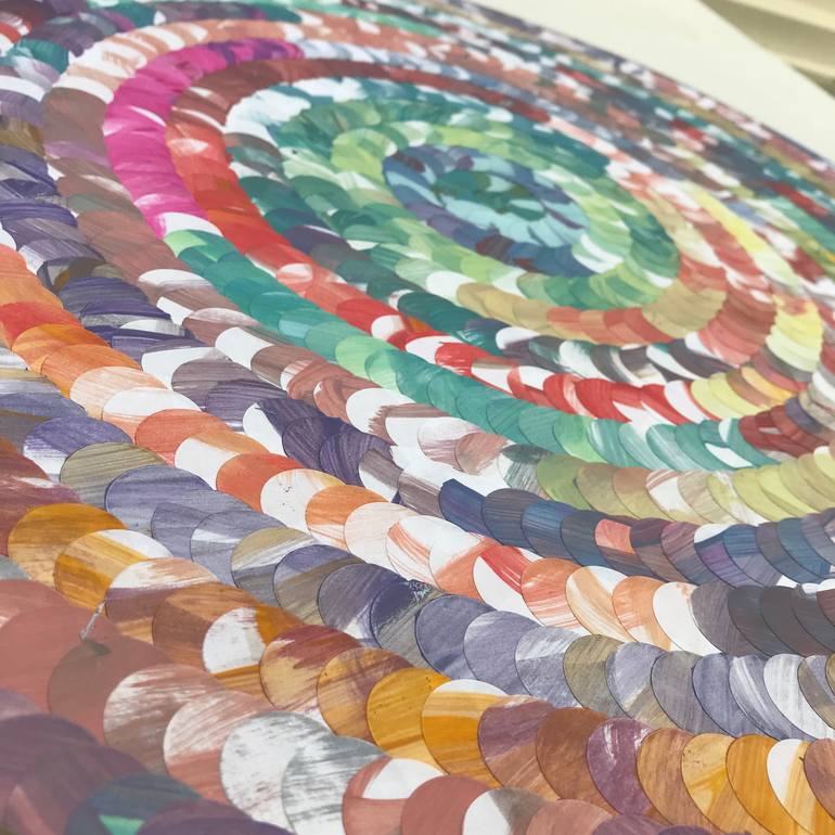 Original Abstract Expressionism Abstract Collage by Eleni Pratsi