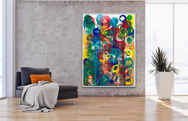 Original Abstract Expressionism Abstract Paintings by Eleni Pratsi