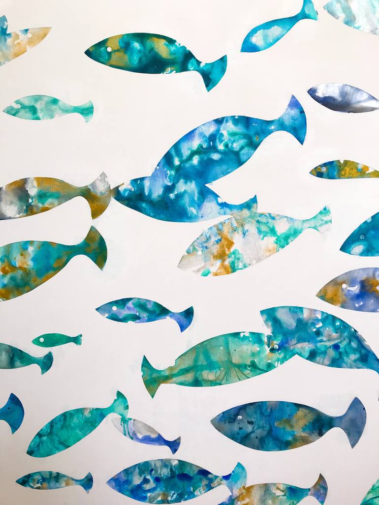 Original Abstract Animal Painting by Eleni Pratsi