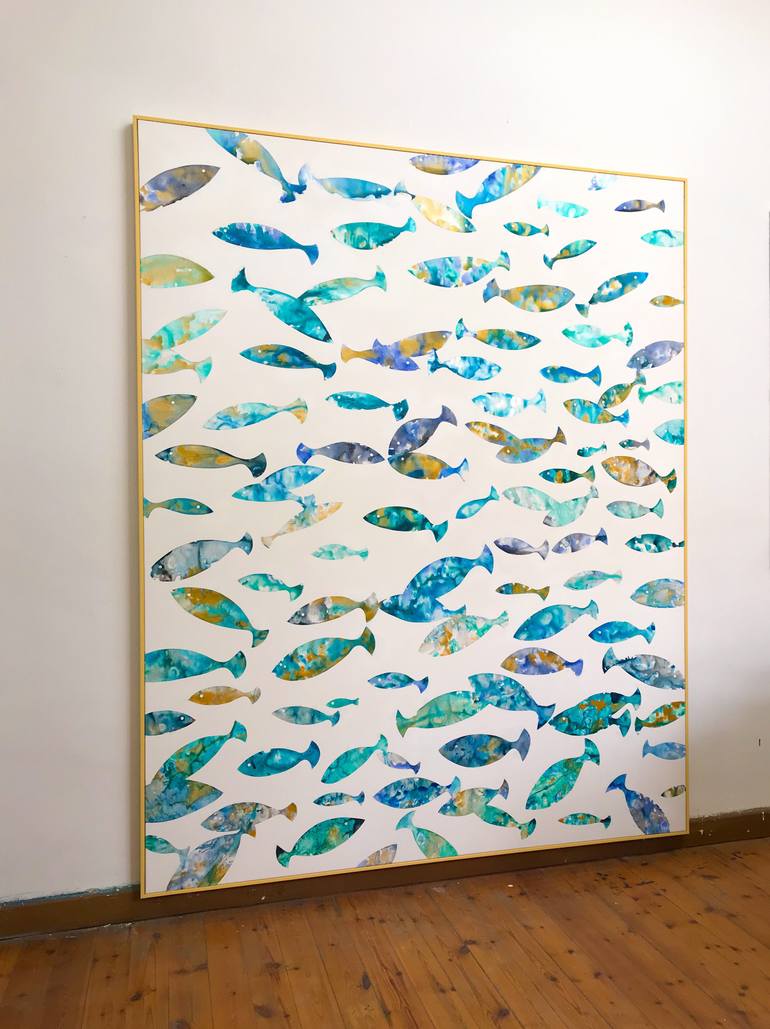 Original Abstract Animal Painting by Eleni Pratsi