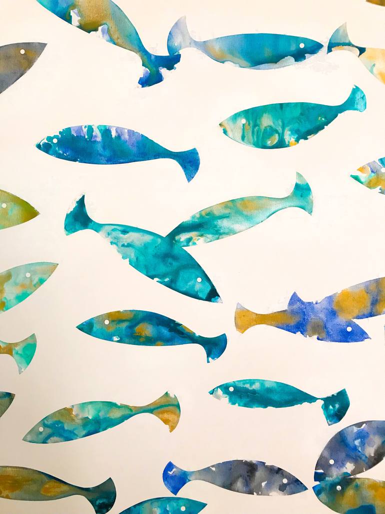 Original Abstract Animal Painting by Eleni Pratsi