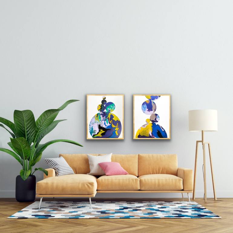 Original Abstract Painting by Eleni Pratsi