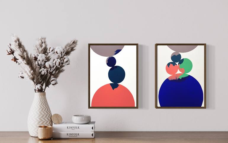 Original Abstract Painting by Eleni Pratsi