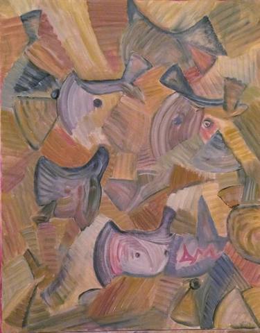Original Expressionism Animal Paintings by dionysios maravegias