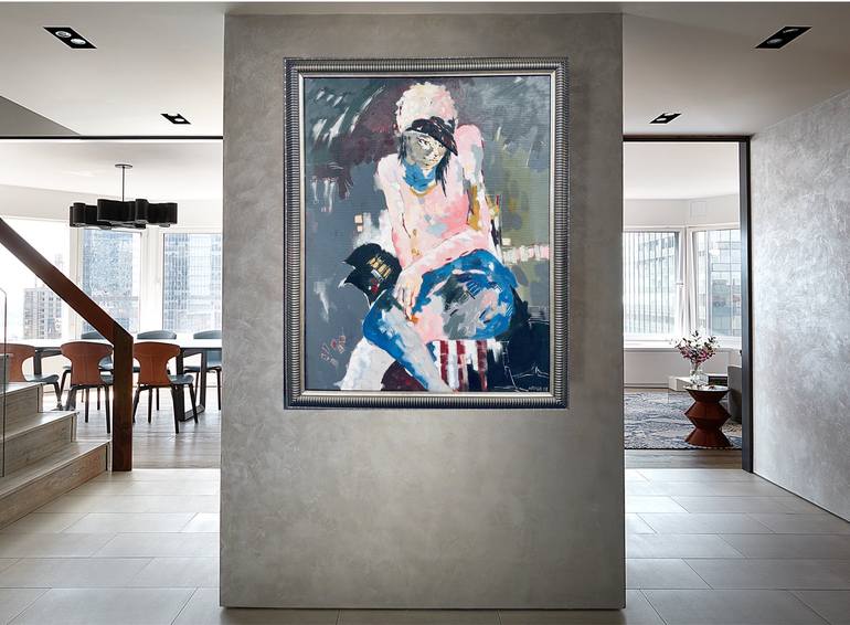 Original Abstract Nude Painting by Hakob Hakobyan