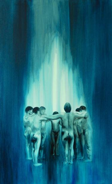 Print of Men Paintings by Diana Navarrete Astroza