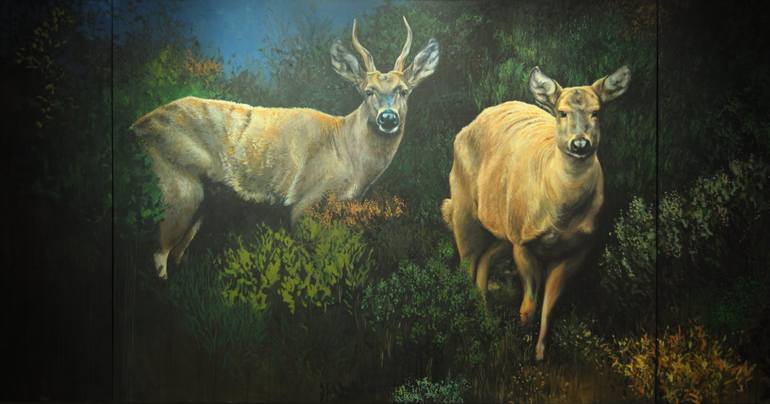 Original Realism Animal Painting by Diana Navarrete Astroza