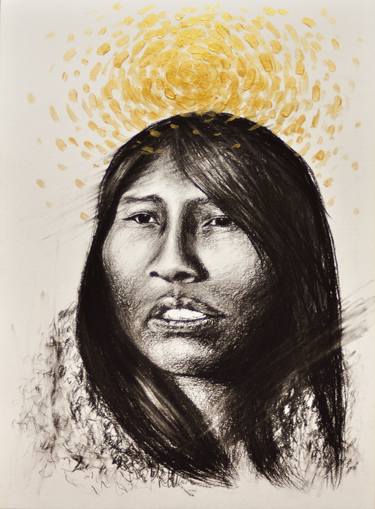 Print of Documentary Portrait Drawings by Diana Navarrete Astroza