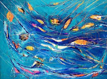 Original Abstract Water Paintings by Agnieszka Kukawska