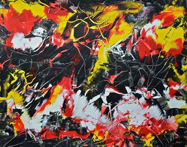 Original Abstract Expressionism Abstract Paintings by Agnieszka Kukawska