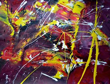Print of Abstract Expressionism Time Paintings by Agnieszka Kukawska