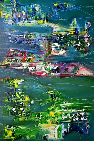 Original Abstract Expressionism Abstract Paintings by Agnieszka Kukawska