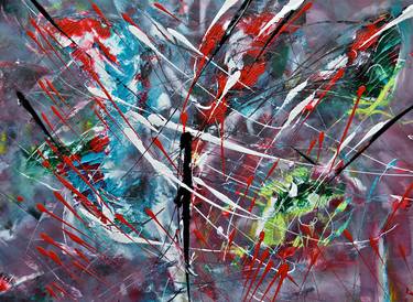 Original Abstract Expressionism Abstract Paintings by Agnieszka Kukawska