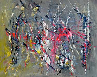 Original Abstract Expressionism Abstract Paintings by Agnieszka Kukawska