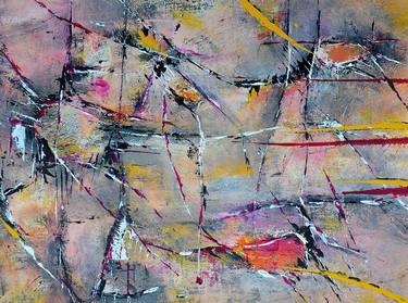 Original Abstract Expressionism Abstract Paintings by Agnieszka Kukawska