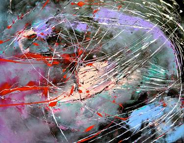 Original Abstract Expressionism Abstract Paintings by Agnieszka Kukawska