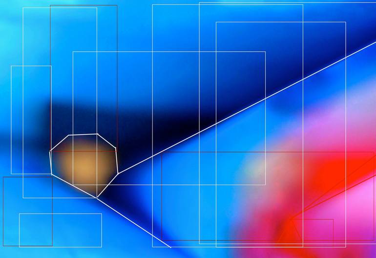 Original Geometric Photography by Agnieszka Kukawska | Abstract Art on Paper | The Geometrical Sunset - Limited Edition of 5