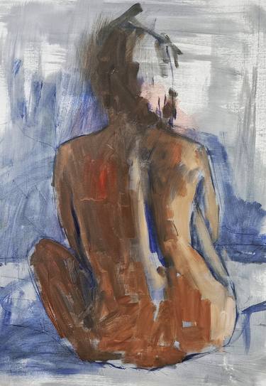 Print of Expressionism Nude Paintings by Easam Darawshi
